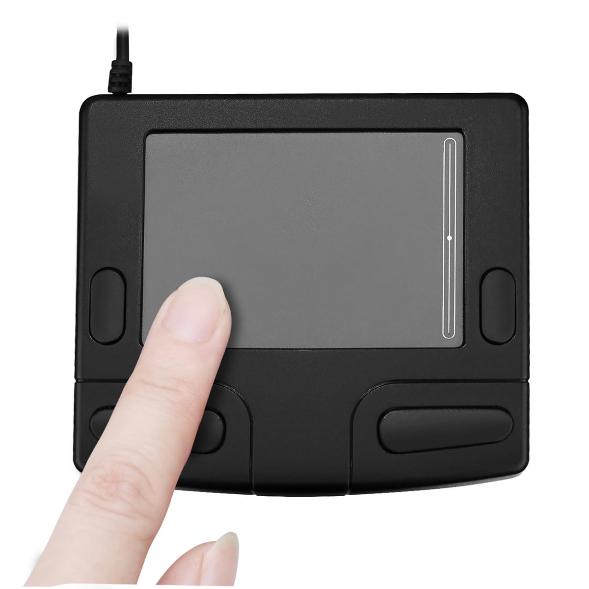 Adesso Smart Cat, 4 Button Glidepoint USB Touchpad (GP-410UB),Black