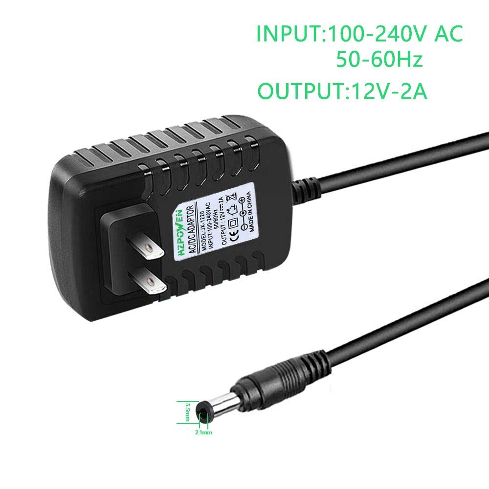 12V AC Replacement Adapter for Zyllion Back Neck Massage Pillow, Fit for shiatsu Neck Shoulder Massager Power Cord