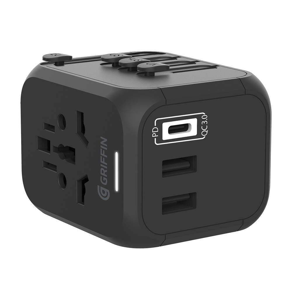 Griffin Powerblock 30W International Travel Adapter (GP-140-BLK)