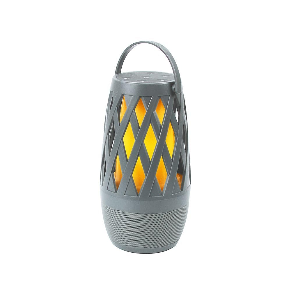 Limitless TikiTunes Pro Portable Bluetooth 10-Watt Speaker with 3-Mode LED Flame Light, Pair up to 100 Speakers, 4000 mAh Battery