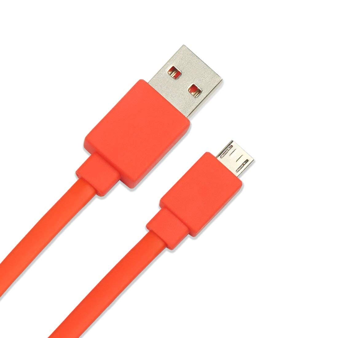 GGZZ Replacement Micro USB Cable Flat Charging Power Cord Compatible for JBL Charge 2 3, Flip 2 3 4, Pulse 2 Go, Clip Plus, Micro II, Trip, Charge 2