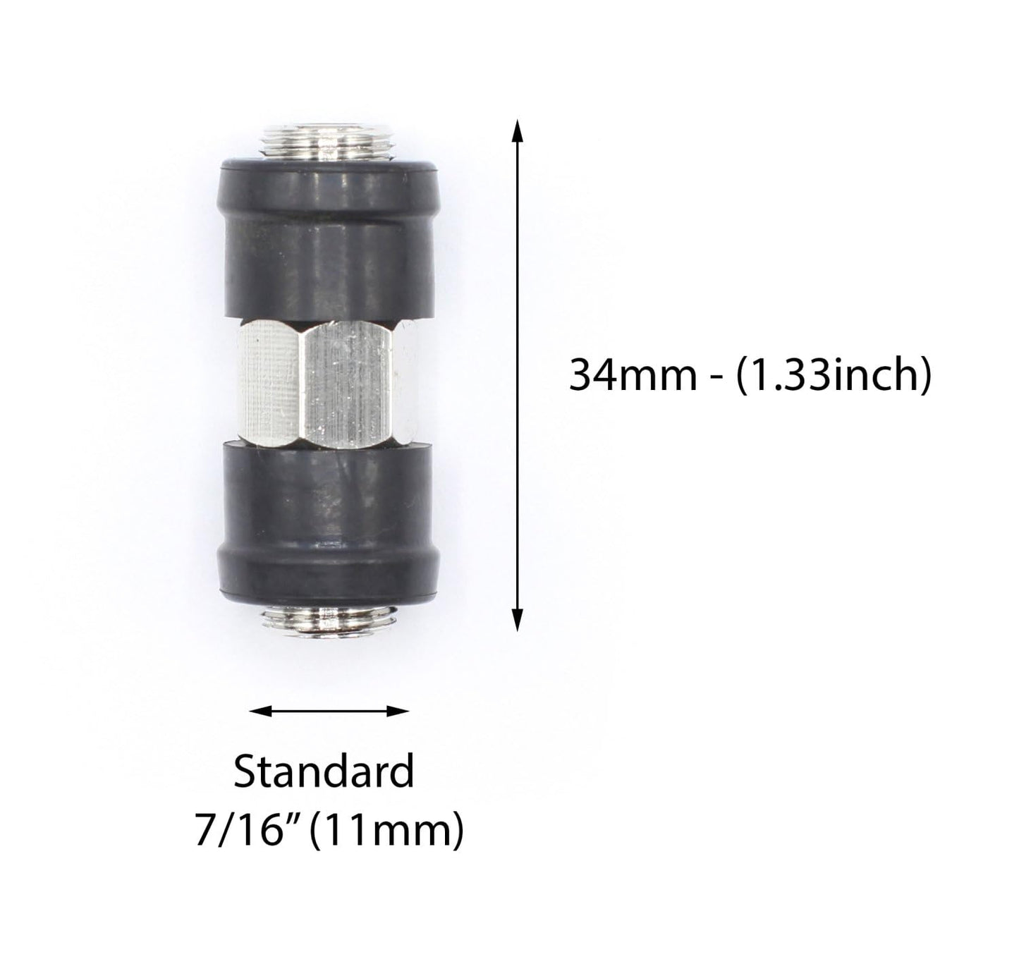 THE CIMPLE CO Indoor/Outdoor Coaxial Cable Connectors for RG11, RG58, RG59, RG6 - Female-to-Female F81 Coax Splice - Weather-Sealed Barrel Coupler