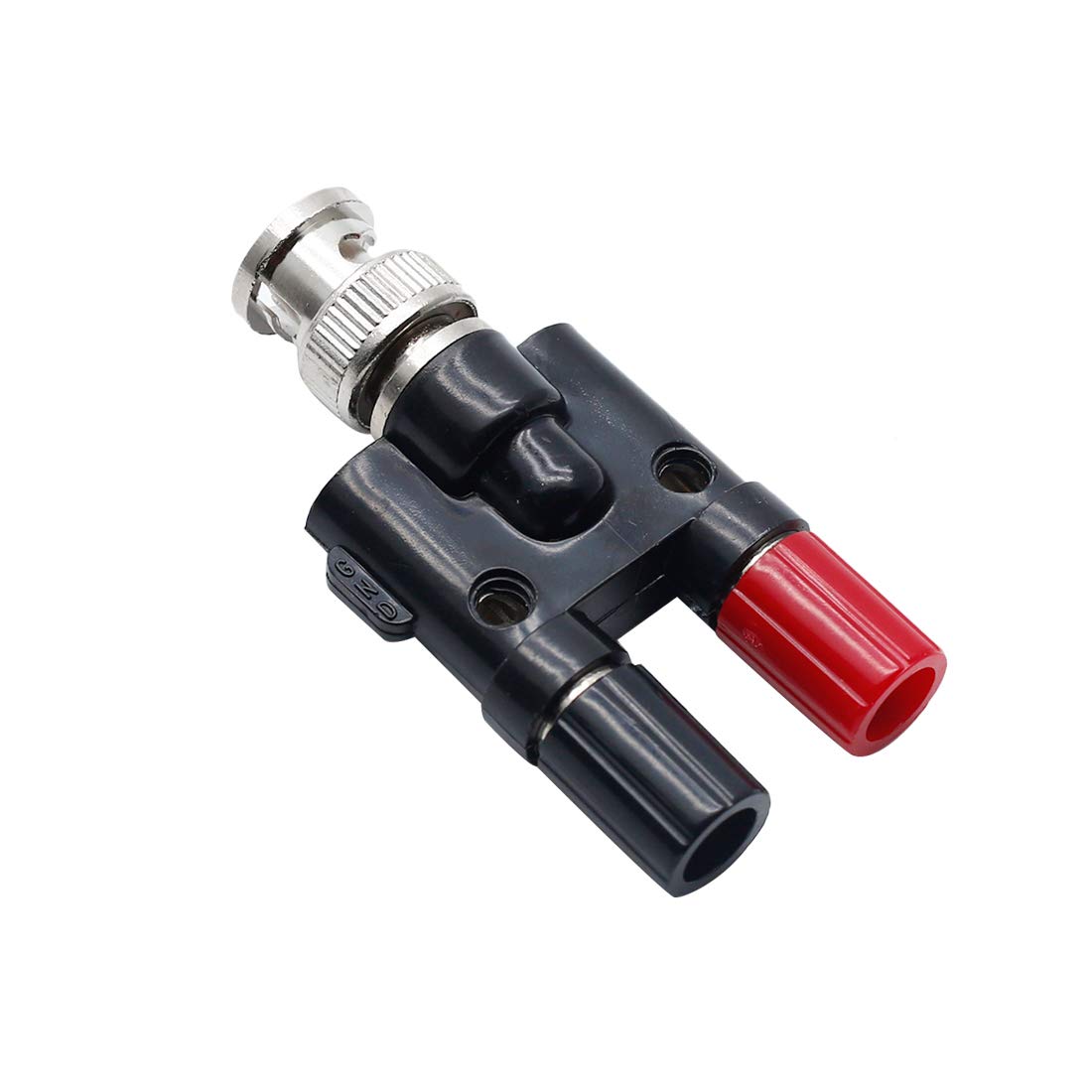 Hxchen 5Pcs BNC Male to Dual 4mm Banana Female Jack Coaxial Binding Post Adapter Connector