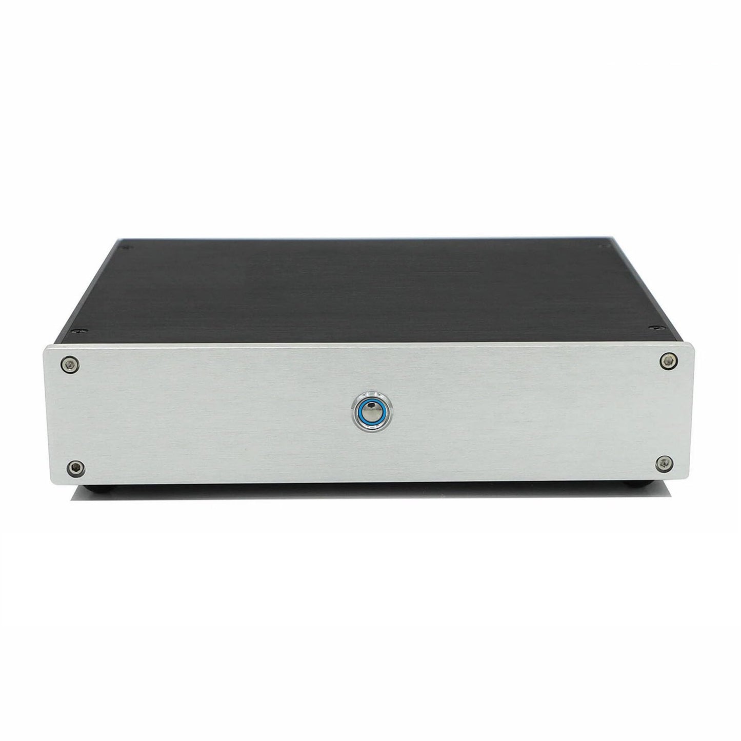 Dual AD1865R NOS DAC R2R HiFi Audio Decoder Converter with Balanced XLR Output, Coaxial Input for Home Stereo System (Silver)