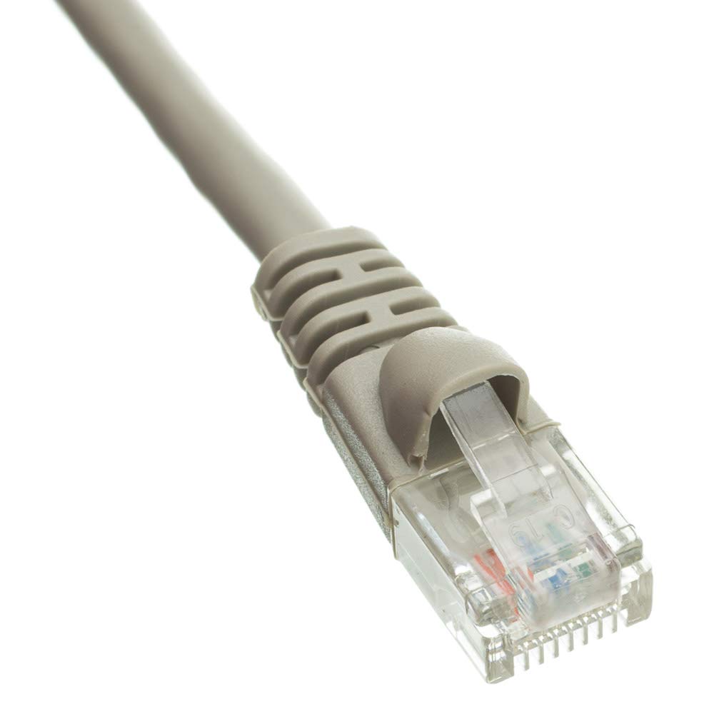 CableWholesale Cat6a UTP Ethernet Cable, 10 Gigabit, 500MHz, 50 ft, Gray