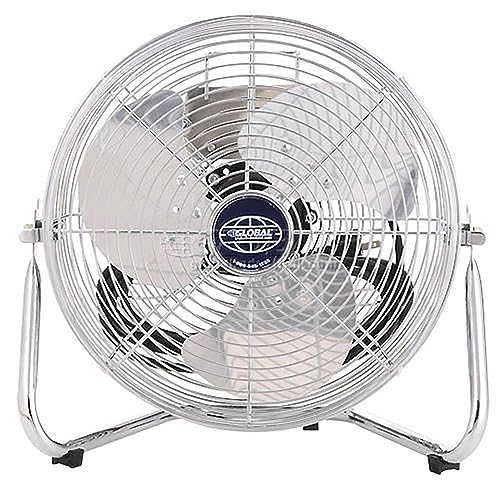Global Industrial 12" Diameter Industrial Floor Fan with Pivoting Head