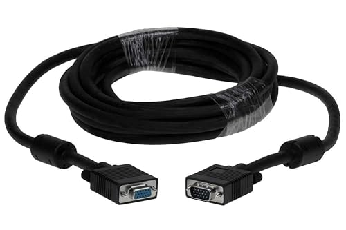 SF Cable, 75ft HD15 SVGA M/F Monitor Extension Cable with Ferrite Bead