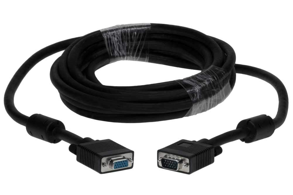 SF Cable, 75ft HD15 SVGA M/F Monitor Extension Cable with Ferrite Bead