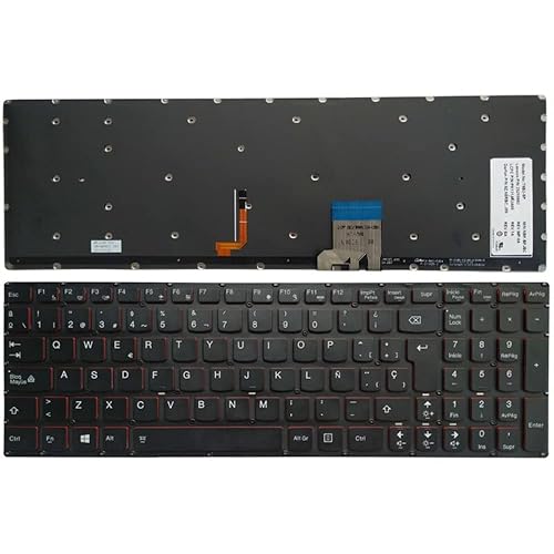 New Spanish/SP Keyboard for Lenovo Y50 Y50-70 Y50-70A Y50-70AM-IFI Y50-70AS-ISE Y70 Y70-70T Y70P-70 with Backlight
