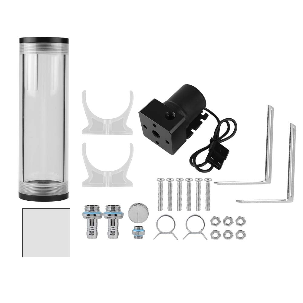 CPU Water Cooler System for PC,Cylinder Water Cooling Heat Sink,50m Diameter & 160mm Long Computer Heat Dissipation Water Cooling 800L/H Mini DC