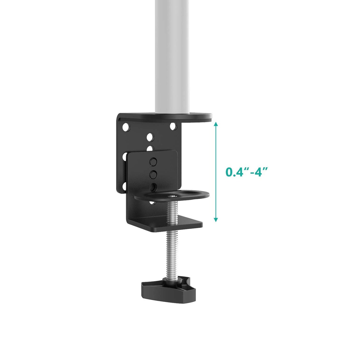 WALI C Clamp Base Stand Mounting Accessory, Desk c-clamp for WALI Monitor Mount Workstation System (C-CLAMP), Black