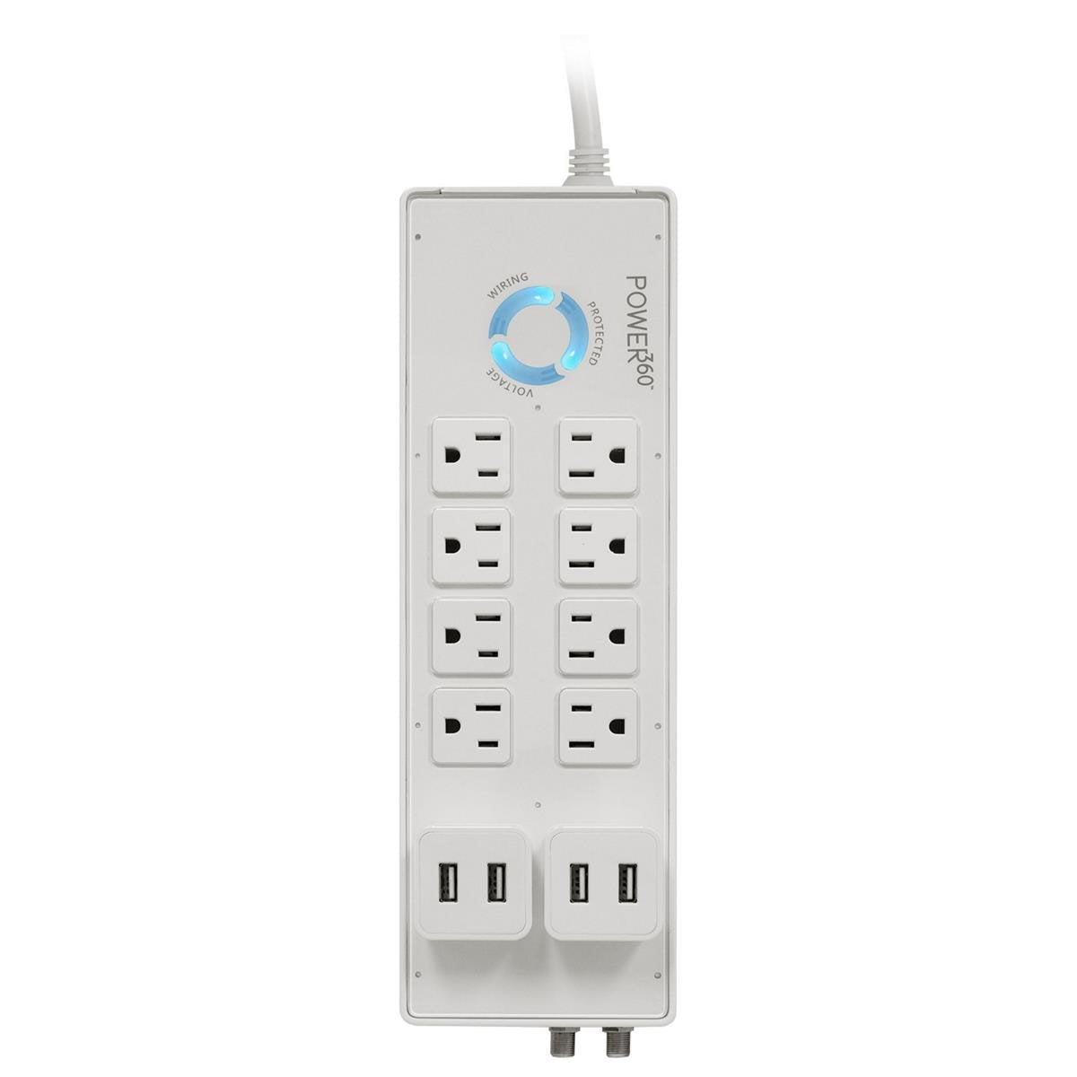 Panamax P360-8, 8-Outlet Floor Surge Protector/Charging Station