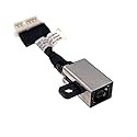 Fleshy Leaf DC Power Jack Socket Plug Charging Port with Cable Replacement for Dell Inspiron 14 5481 5482 5485 5491 5591 WJXD9 0WJXD9 450.0F903.0011