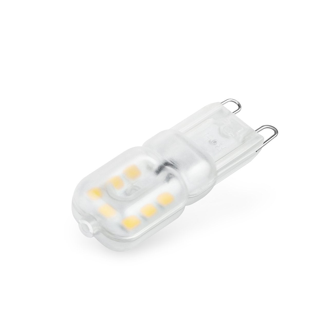 G9 3W LED Light Bulbs G9 Bi-Pin Base 3W(25W Halogen Bulb Equivalent) 110V Warm White 3000K LED Bulbs for Landscape Lighting,Pack of 10,Clear Cover