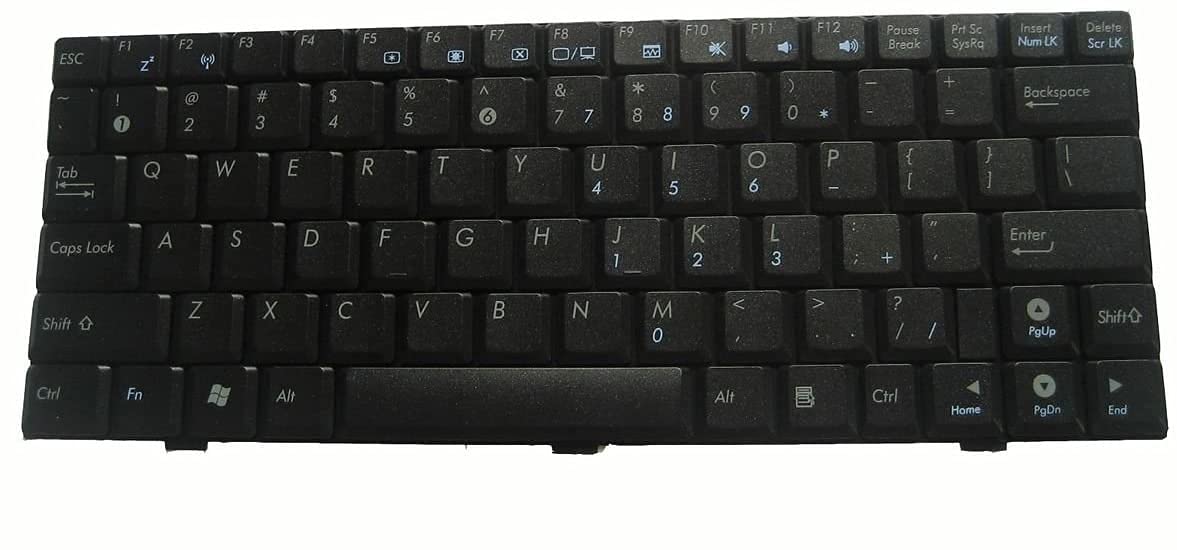 wangpeng® New Black US Laptop Keyboard for ASUS EEE PC 1000HA 1002HA 1000HG US Keyboard V021562JS1v 1002SA 1002-SA US