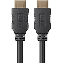 Monoprice 4K High Speed HDMI Cable - HDMI 2.0, 4K@60Hz, HDR, HDR10, Dolby Vision, 18Gbps, YUV 4:4:4, 28AWG, with Ferrite Cores, 6 Feet, Black - 5 Pack
