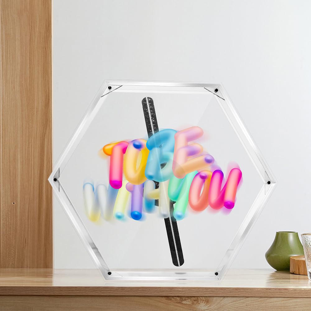 Xmenzi 3D Hologram Fan?11.8 Inch Shopping malls, bars, party displays, cool decorations, suitable for Halloween, holographic fansNumber of lamp beads