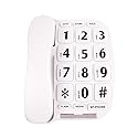 KerLiTar Elderly Phones Landline Telephone with Large Numbers Senior Phone for Vision Impaired Aid Home House Phones for Seniors Amplified Phone