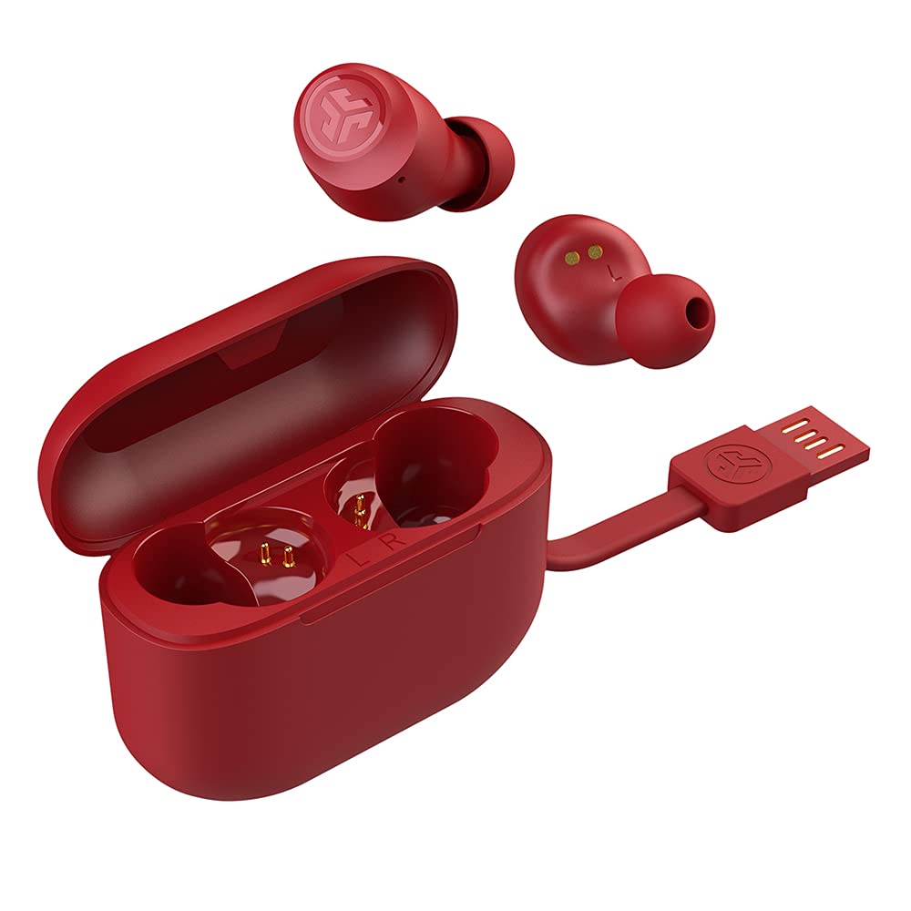 JLab, Go Air Pop, True Wireless Earbuds, Bluetooth 5.1, Dual Connect, IPX4, EQ3 Sound Settings, Rose