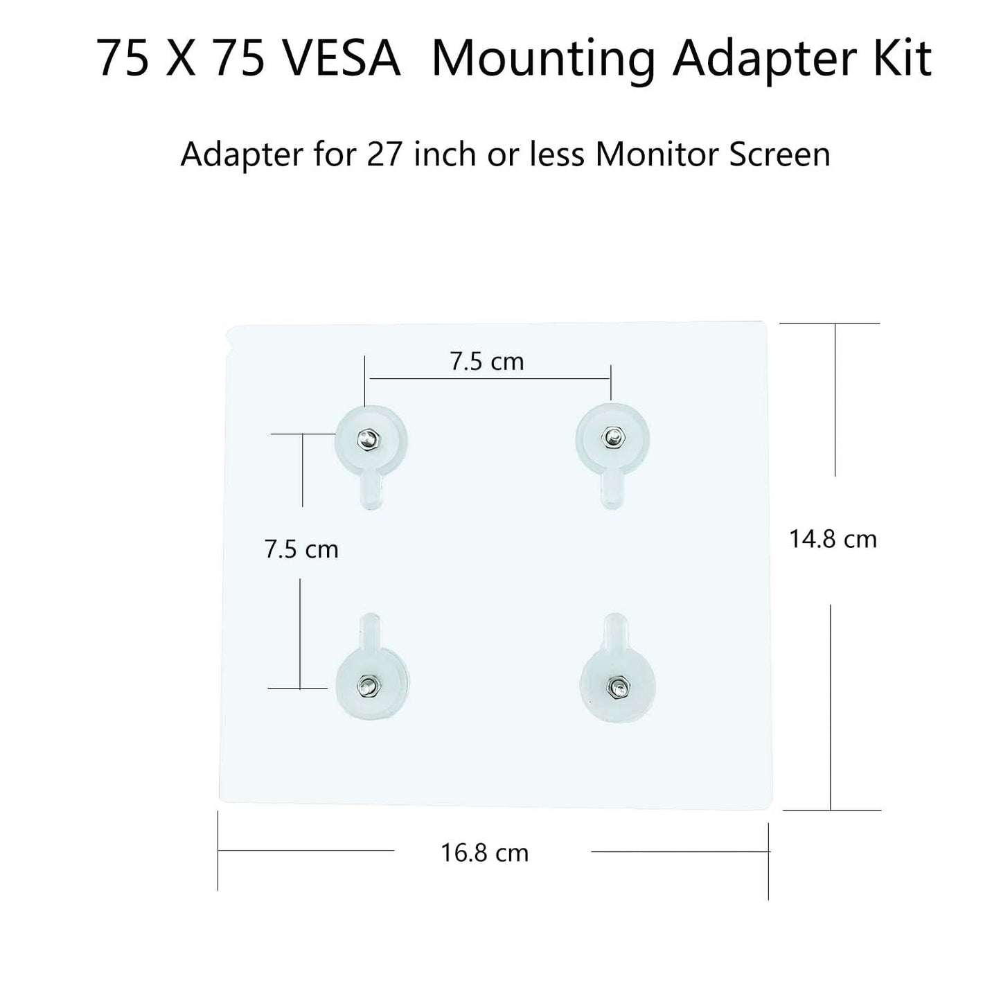 NOBER VESA Mount Adapter Bracket Kit Non-VESA Mounting Universal for 75 VESA Monitor Arm Compatible