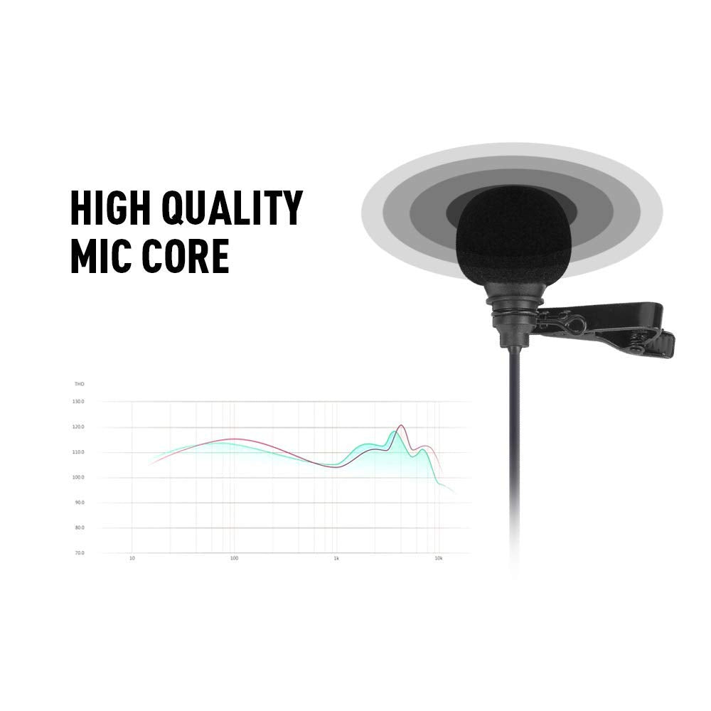 Debra Audio Pro UHF 4 Channel Wireless Microphone System with Cordless Handheld Lavalier Headset Mics, Metal Receiver, Ideal for Karaoke Church Party