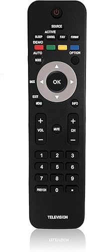 Replacement Remote Control for Philips 52PFL7403 52PFL7403D 42PFL7403 42PFL7403D 42MF438B 42MF438B/27 42MF438B/F7 LCD TV