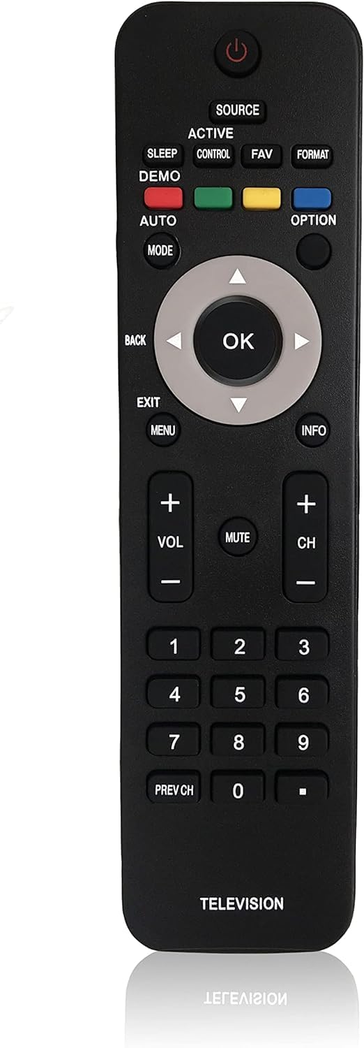 Replacement Remote Control for Philips 52PFL7403 52PFL7403D 42PFL7403 42PFL7403D 42MF438B 42MF438B/27 42MF438B/F7 LCD TV