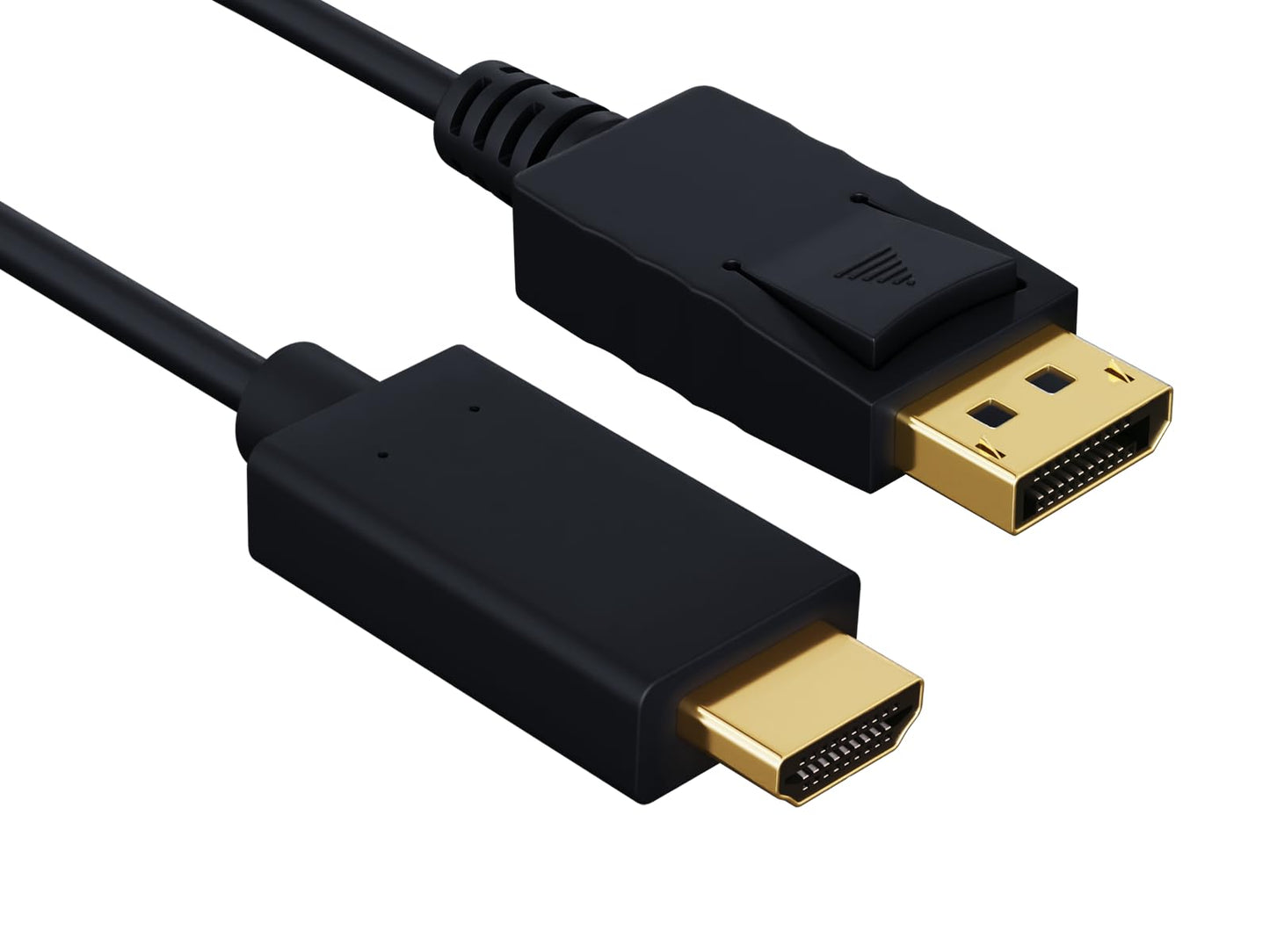 Cable Leader 28 AWG Gold Plated Premium DisplayPort 1.2 to 4K HDMI Male to Male Cable with Latches (6 Foot (1 Pack))