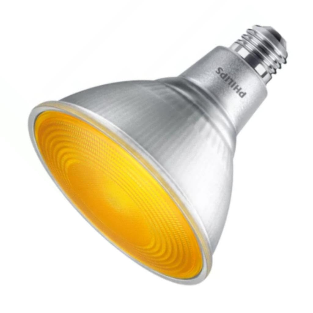 Philips 90-Watt Equivalent PAR38 LED Flood in Yellow (1-Pack) 568279