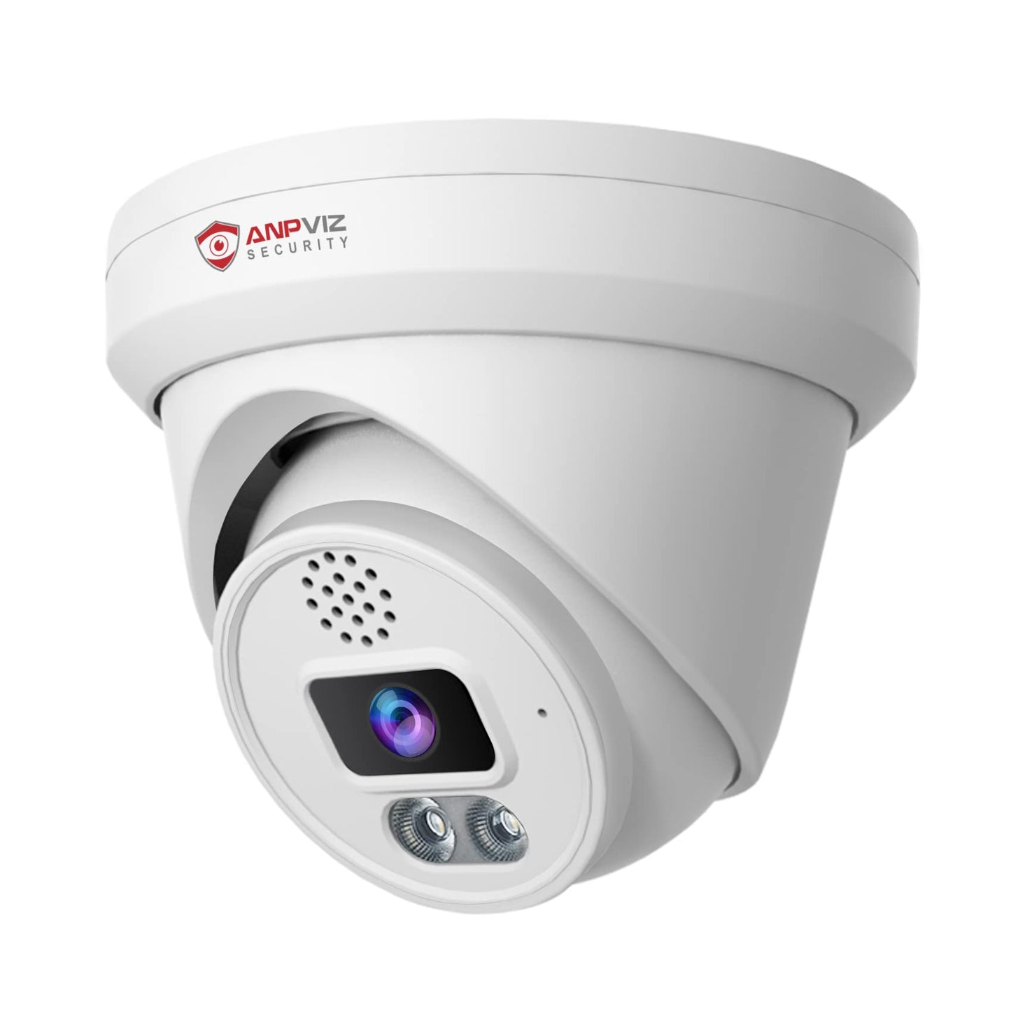 Anpviz 6MP PoE Camera, Turret 6MP UltraHD IP Camera Outdoor with Mic & Speaker, 100FT Smart Color Night Vision, PoE Security Cameras with AI Human