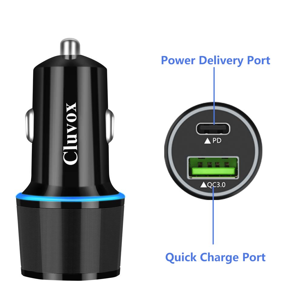 Rapid Type C Car Charger for iPhone 17 Pro Max/16/15, Samsung Galaxy S26/S25, Google Pixel 10/9 Android Phone Car Plug Adapter, 20W Fast USB C