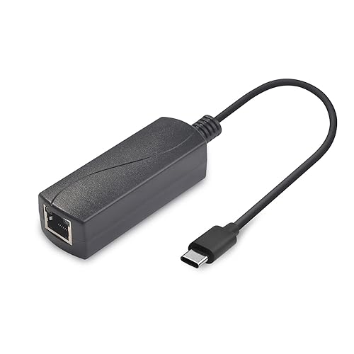 REVOTECH PoE to USB C Adapter Converter, Convert POE to Output 5V/2A Type-C with Ethernet, IEEE802.3af with 10/100Mbps, Wired Broadband and PD