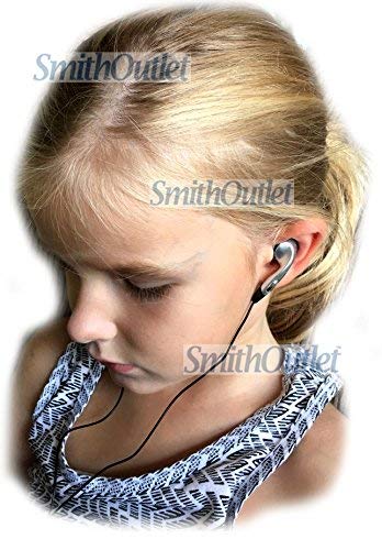 SmithOutlet 500-Pack Bulk Earbuds for Schools, Students, Classrooms - Individually Packaged - 3.5mm Wired Plug - Part SG-ID8-500 - Silver