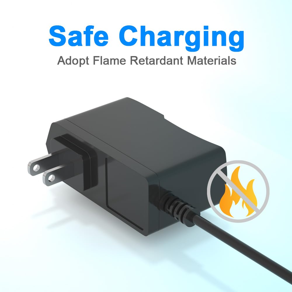 HYGAMOCC 5V 2A 10W Power Supply Adapter AC/DC Wall Plug Charger with 8 Tips DC 5 Volt 2Amp 1A 1.5A Replacement Power Cord for Security Camera Baby…
