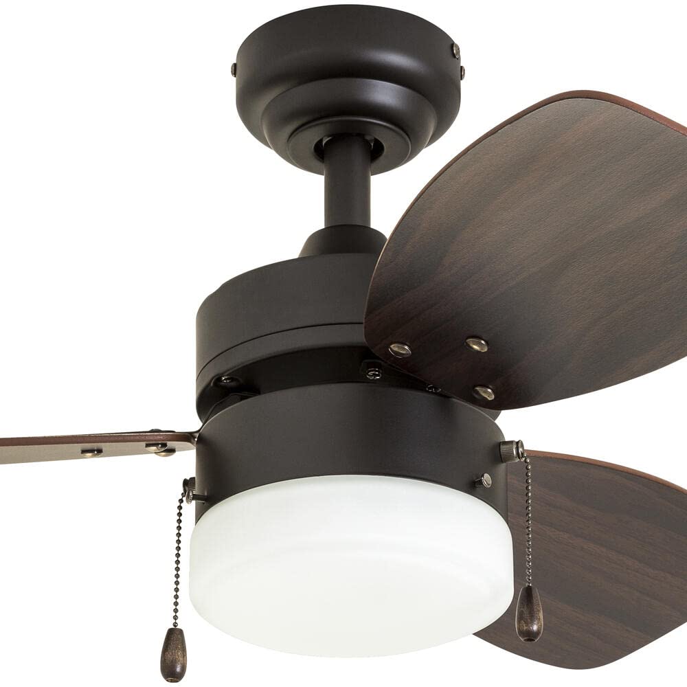 Patriot Lighting Gibson Street 30" Bronze Indoor LED Ceiling Fan