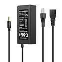 12V 5A Power Supply Adapter 60W AC Adapter 100-240V 50-60Hz to DC 12 Volt 5 Amp Cord with 【5.5mm x 2.5mm Barrel Plug】, 12VDC AC/DC Switching…