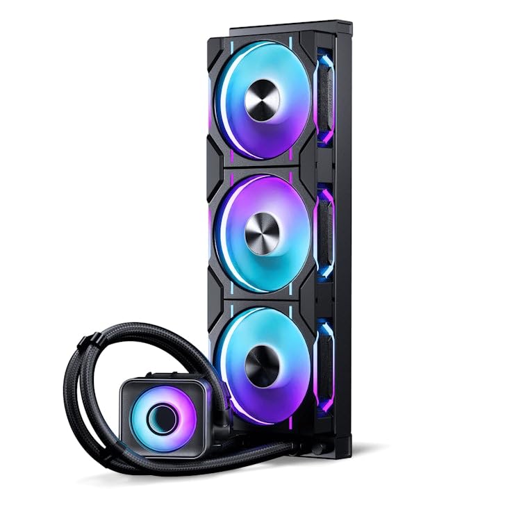 Phanteks Glacier One 360D30 X2 AIO Liquid CPU Cooler, Evolv X2 Cap Design, 3X Performance D30-120 D-RGB Fans, for Intel LGA 1851, 1700, 1200, 115x