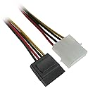 FireFold 6 Inch Serial ATA SATA Power Cable - Connecting to Hard Drives, CD-ROM's, CD-RW's, Fans and More - Connects Any SATA Hard Drive to a Standard