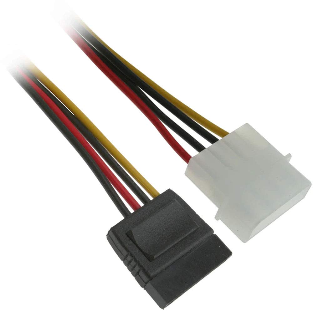 FireFold 6 Inch Serial ATA SATA Power Cable - Connecting to Hard Drives, CD-ROM's, CD-RW's, Fans and More - Connects Any SATA Hard Drive to a Standard
