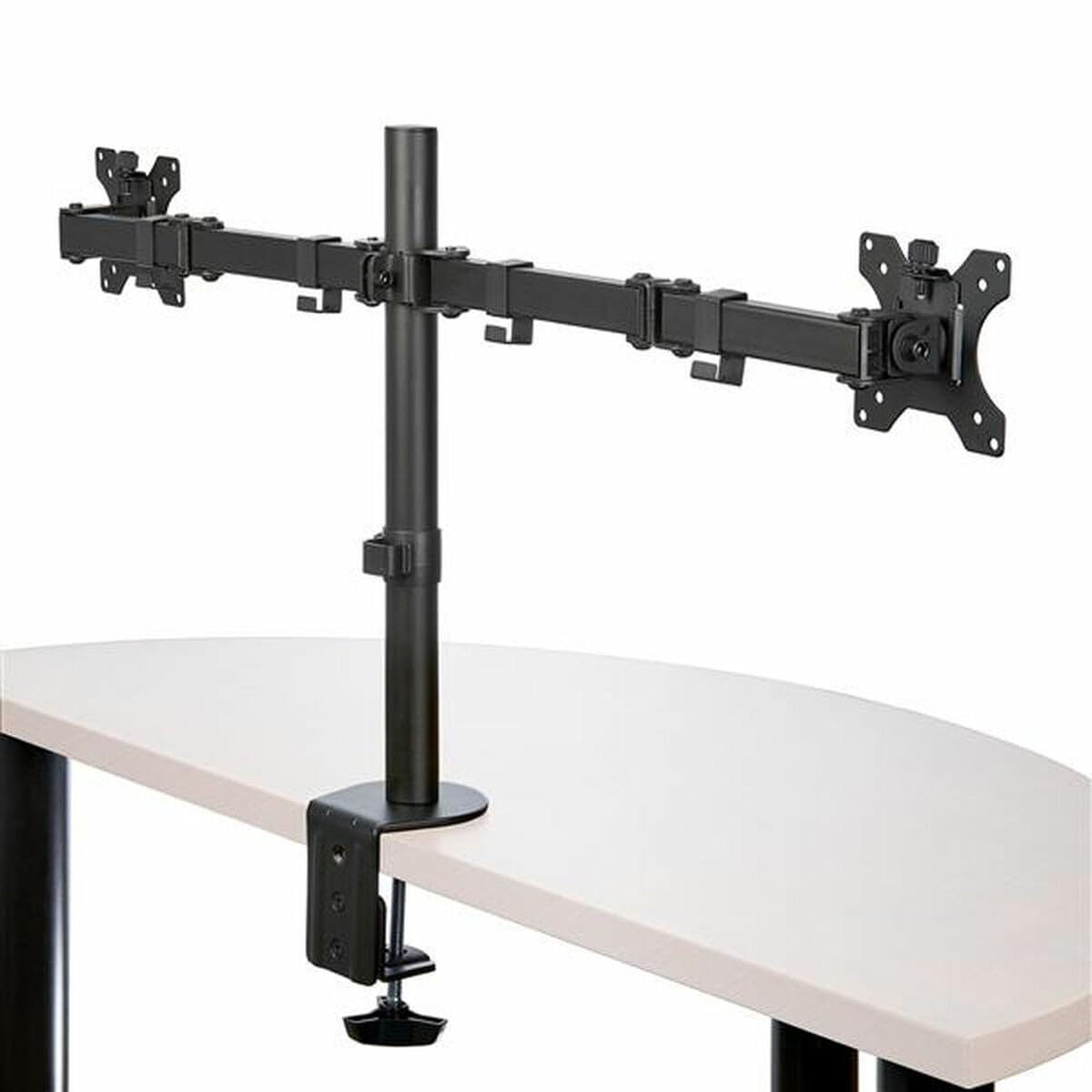 StarTech.com Desk Mount Dual Monitor Arm - Desk Clamp/Grommet VESA Monitor Mount for up to 32 inch Displays - Ergonomic Articulating Monitor Arm