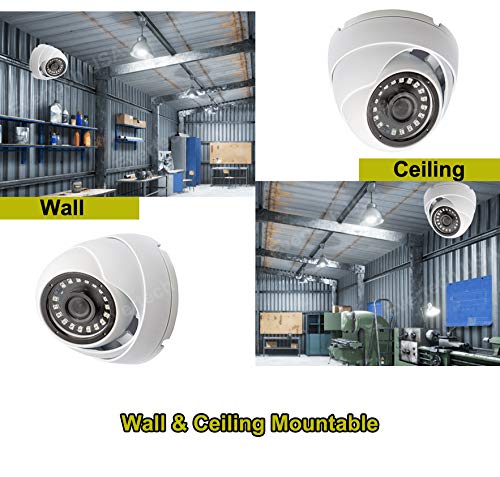Evertech 1080p HD-TVI/AHD/CVI/Analog Compatible CCTV Security Surveillance Camera with Fixed Wide Angle Lens