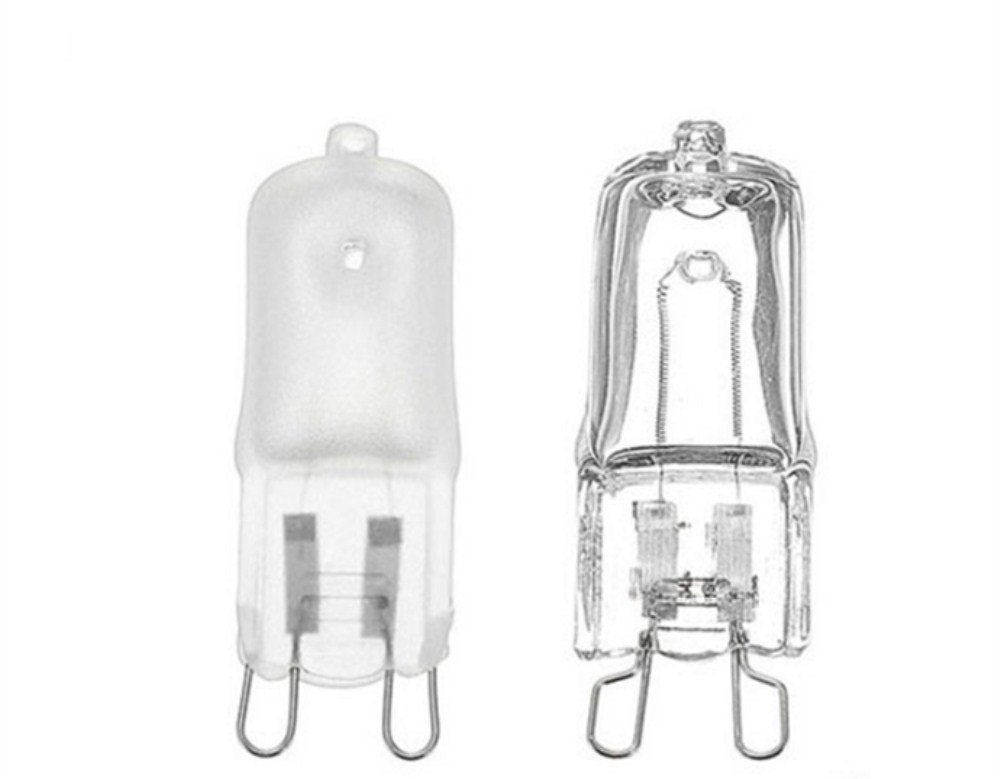 JCD G9 Halogen Bulbs - Frosted Bi-pin 2700k Halogen Light Bulbs, 10 Pack