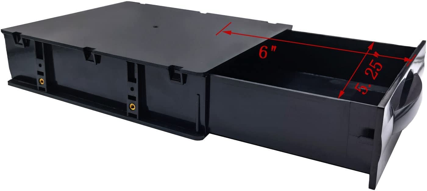 YTYKINOY Black Desktop Computer ATX/MATX Hard Drive Mobile Blank Rack Drawer Tray Computer Accessories Storage Box Devices Storage case(5.25")
