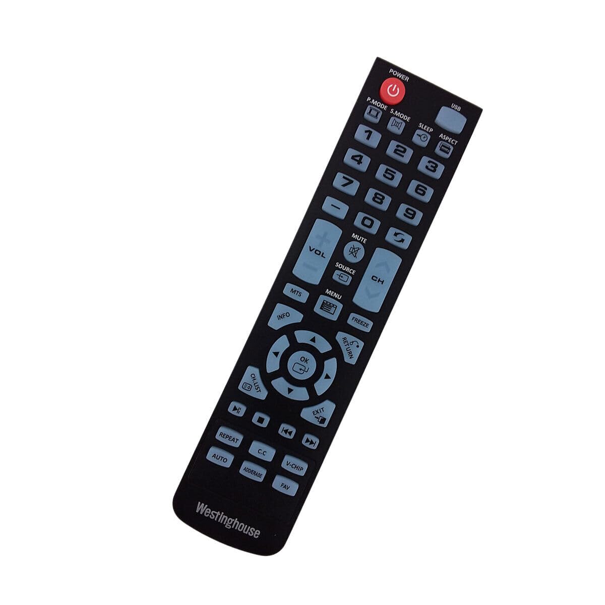 OEM Replacement Remote Control for Westinghouse WS-1688 Remote Control Black Original for Smart LED LCD 4K Ultra HD TV WD24HAB101, WD24HN1108