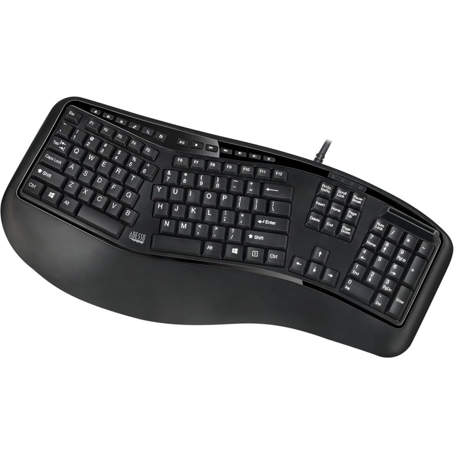 Adesso TruForm AKB-150SB-TAA Smart Card Reader Keyboard, Black