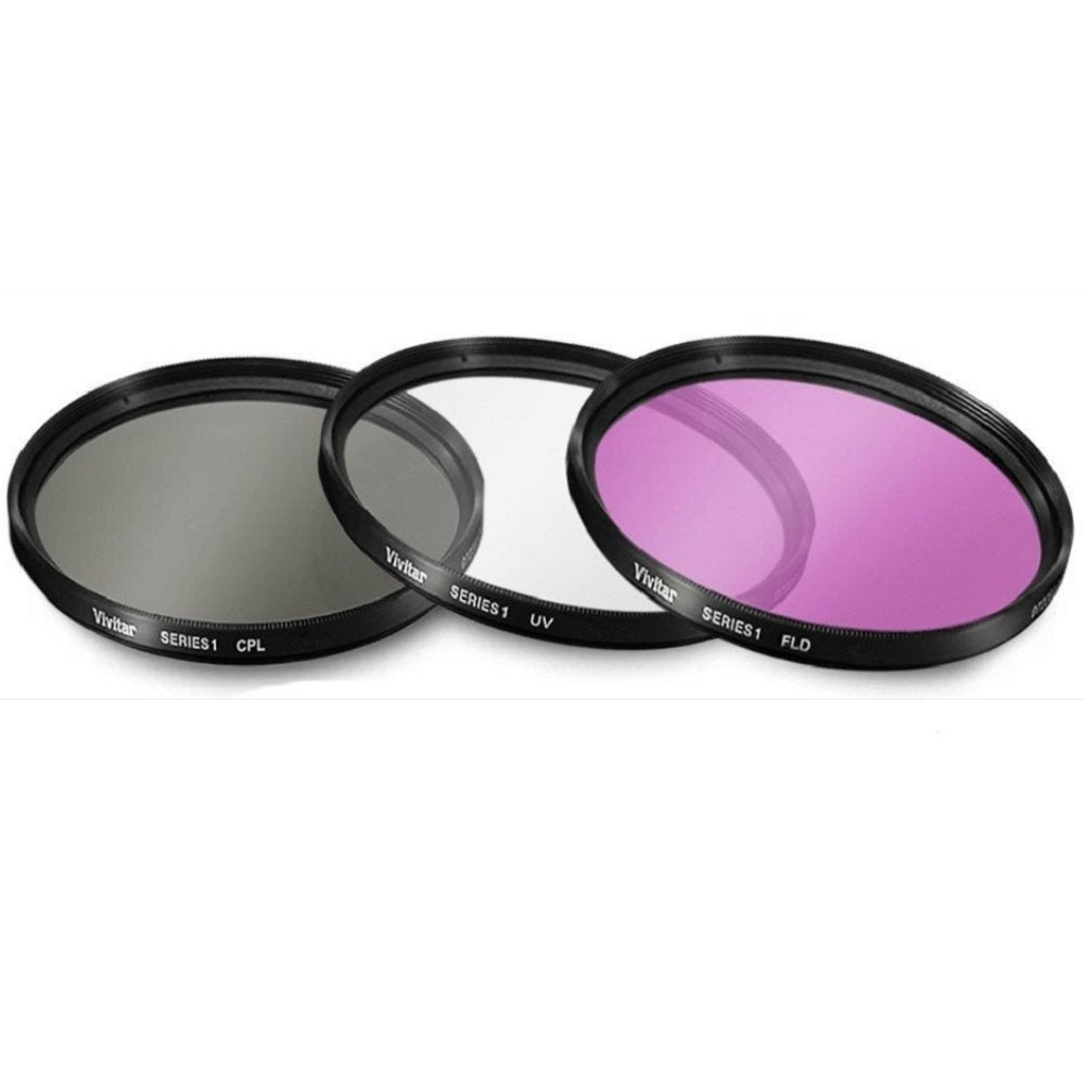 40.5mm Filter Kit (UV-CPL-FLD) for Sony Alpha ZV-E10, A5000, A5100, A6000, A6100, A6300, A6400, A6500, NEX-5TL, NEX-6 Camera with Sony 16-50mm, Alpha