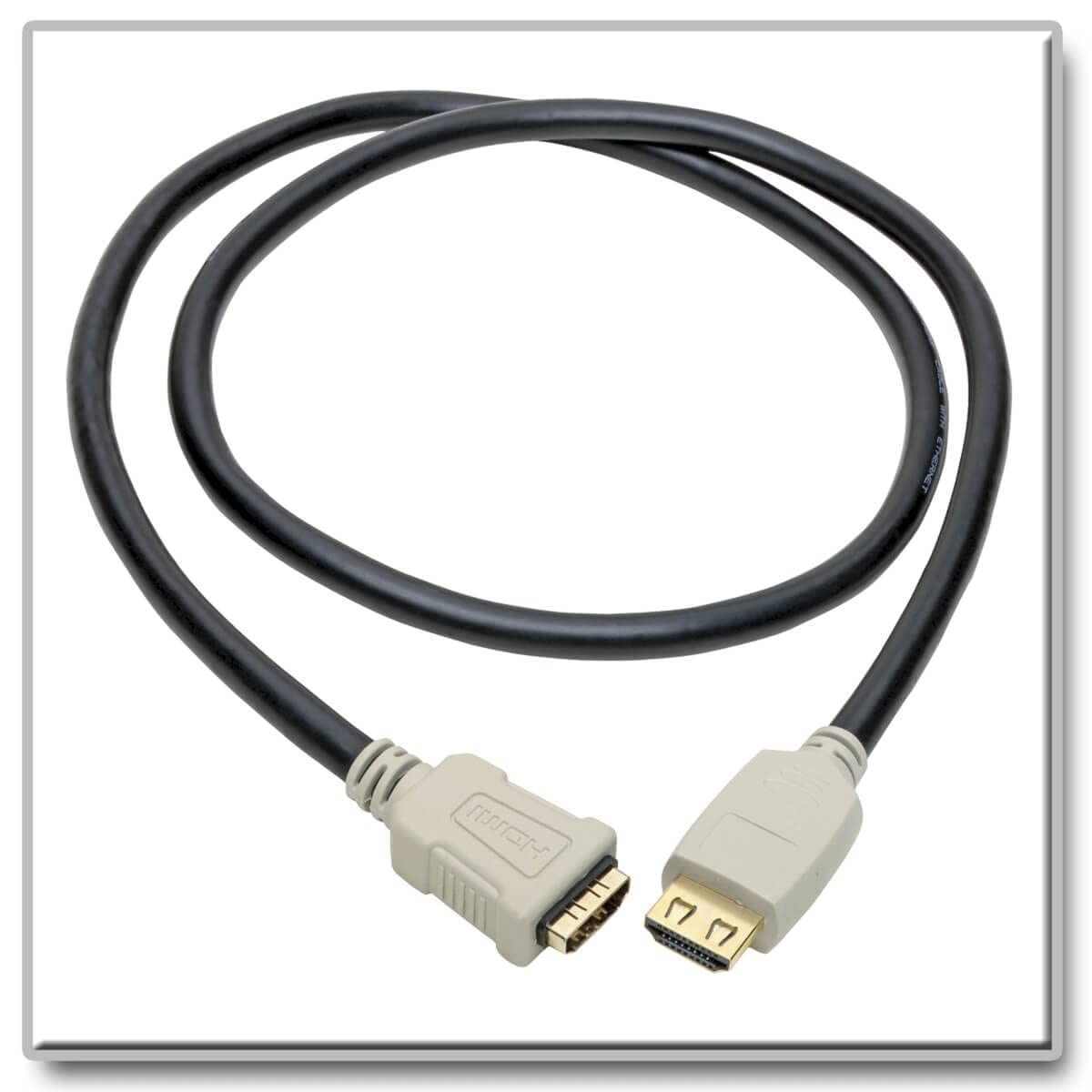 Tripp Lite High Speed 4K HDMI 2.0B Extender Cable with Gripping Connectors (M/F), Black, 3 ft. (P569-003-2B-MF)