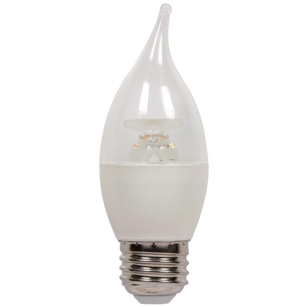 Westinghouse 3512800 60W Equivalent C13 Soft White Led Light Bulb with Medium Base, 2 Pack