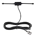 ACEIRMC VHF UHF Car Truck Police Scanner Adhesive Mount Antenna, Compatible with Uniden Bearcat Whistler Radio Scanner, BNC Male Connector, 3m Cable