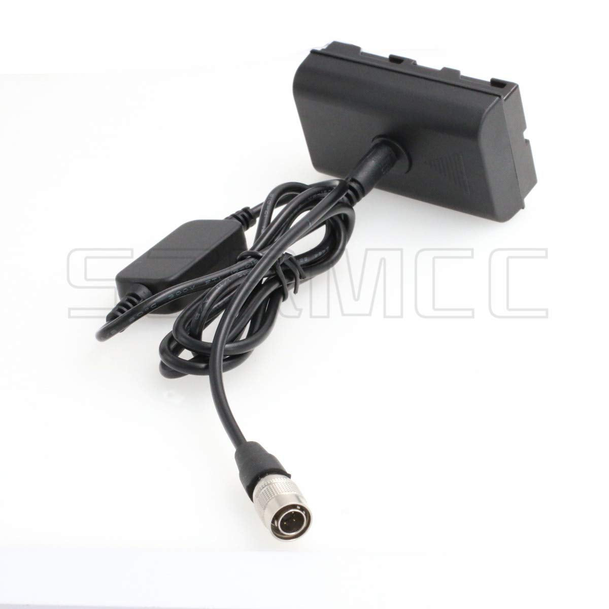 SZRMCC Hirose 4 Pin Male to NP-F970 Dummy Battery for Sony F5 F55 Camera to Atomos Shogun Ninja Inferno Monitor
